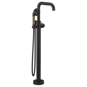 Brizo Matte Black/Luxe Gold Litze Floor-Mount
