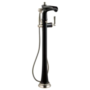 Brizo Luxe Nickel /Matte Black Rook® Floor-Mount