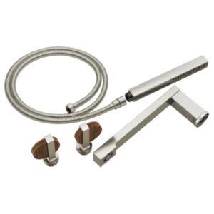 Brizo Luxe Nickel / Teak Wood Frank Lloyd Wright® Handle Kit