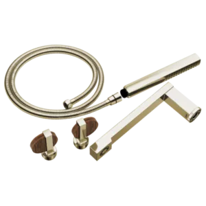 Brizo Polished Nickel / Wood Frank Lloyd Wright® Handle Kit