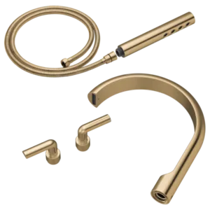 Brizo Luxe Gold Roccesco Floor-Mount