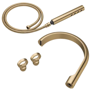 Brizo Luxe Gold Roccesco Floor-Mount