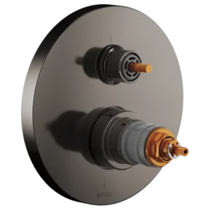 Brizo Brilliance Black Onyx Roccesco™ Shower Trim with Diverter