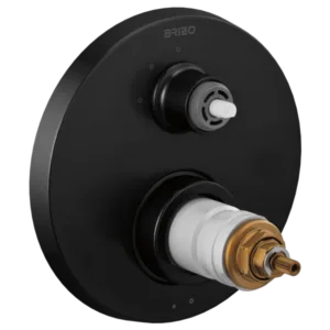 Brizo Matte Black Litze® Shower Trim with Diverter