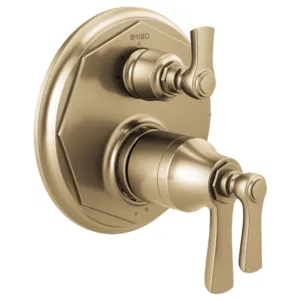 Brizo Luxe Gold Rook Shower Trim with Diverter