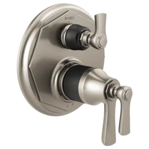 Brizo Luxe Nickel /Matte Black Rook® Shower Trim with Diverter