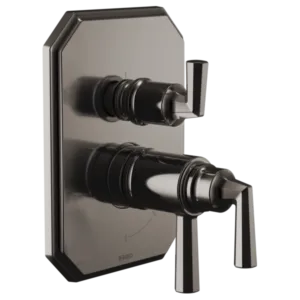Brizo Brilliance Black Onyx Beauclere™ Shower Trim with Diverter