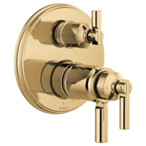 Brizo Polished Gold Invari® Shower Trim with Diverter