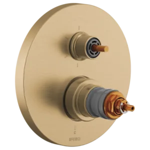 Brizo Luxe Gold Roccesco Shower Trim with Diverter