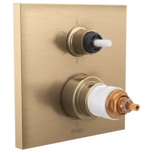 Brizo Luxe Gold Frank Lloyd Wright Shower Trim with Diverter