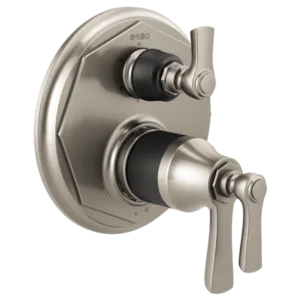 Brizo Luxe Nickel /Matte Black Rook® Shower Trim with Diverter