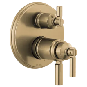 Brizo Luxe Gold Invari Shower Trim with Diverter
