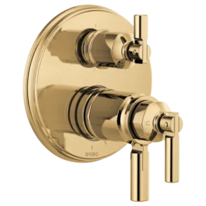 Brizo Polished Gold Invari® Shower Trim with Diverter