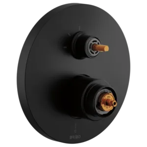 Brizo Matte Black Roccesco™ Shower Trim with Diverter