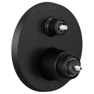 Brizo Matte Black Litze® Shower Trim with Diverter