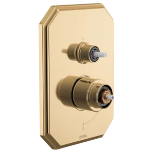 Brizo Polished Gold Beauclere™ Shower Trim with Diverter