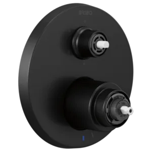 Brizo Matte Black Litze® Shower Trim with Diverter