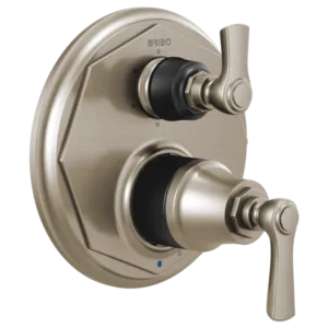 Brizo Luxe Nickel /Matte Black Rook® Shower Trim with Diverter