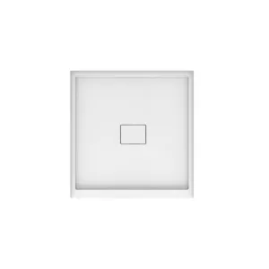 Cache 3636 Acrylic Alcove Shower Base in White with Center Drain