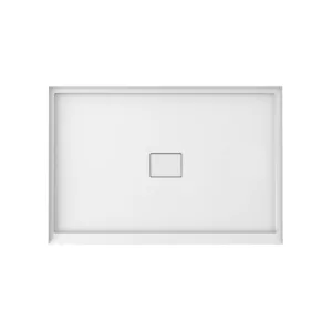 Cache 3248 Acrylic Alcove Shower Base in White with Center Drain