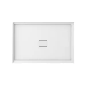 Cache 3248 Acrylic Left Corner Shower Base in White with Center Drain