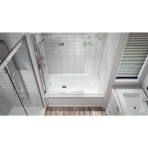 Flory de Colt 7766 IF Acrylic Alcove Right-Hand Drain Bathtub in White