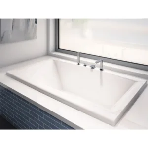 Jade 7238 Acrylic Drop-In Center Drain Bathtub in White