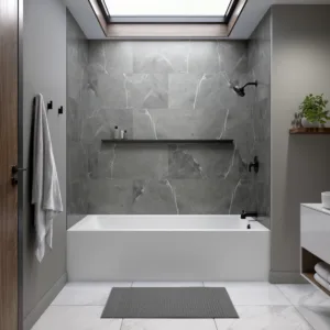 Pia 3272 IFS AFR Acrylic Alcove Left-Hand Drain Bathtub in White